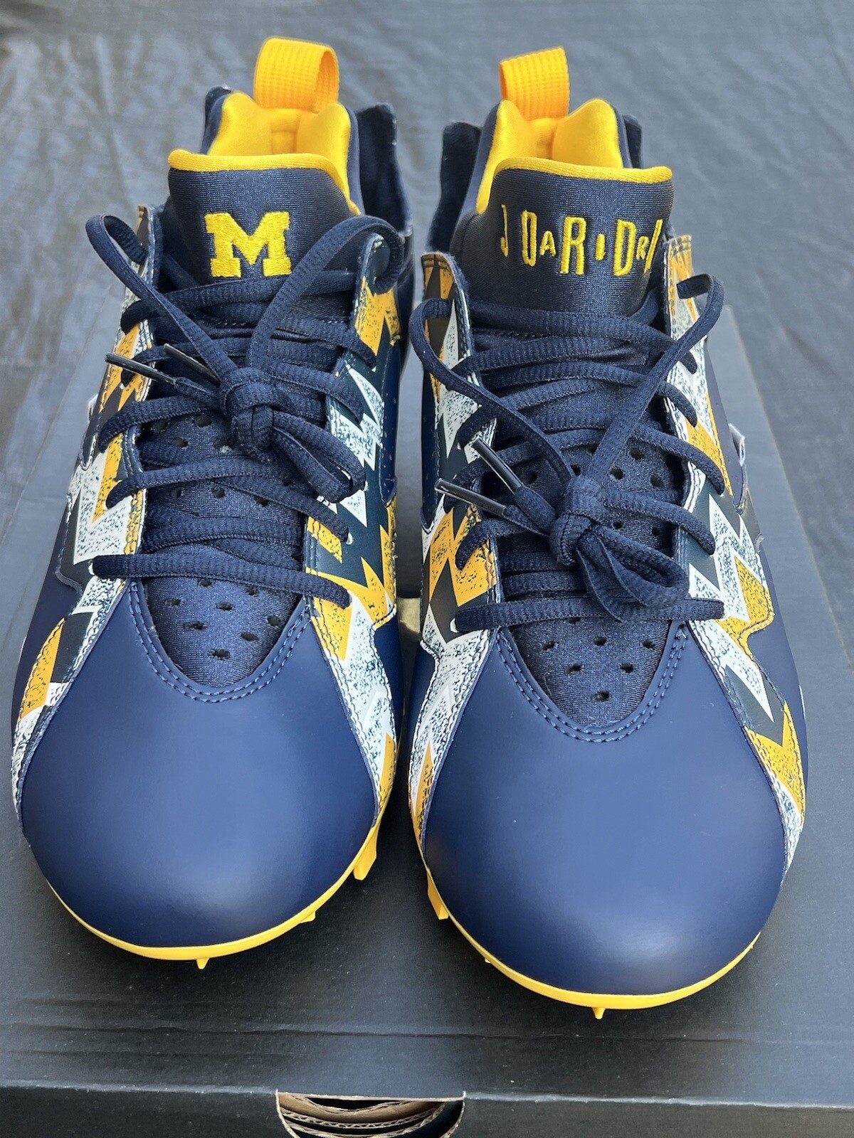 Nike Air Jordan 7 Low Michigan Wolverines Player Exclusive Cleats Men's 11.5 NEW image 8