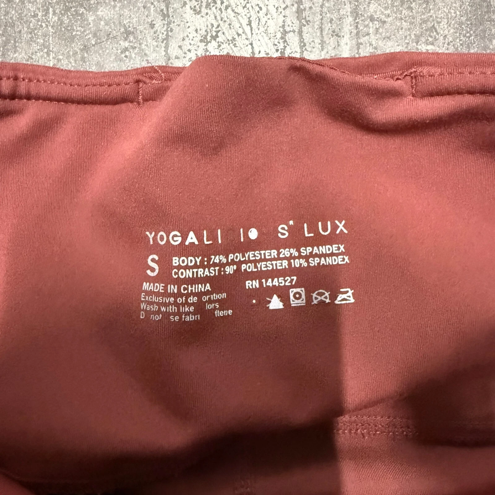yogalicious lux activewear high waist maroon windsor wine leggings