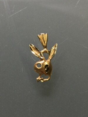 14K YELLOW GOLD PLAYBOY BUNNY PENDANT (EB1017442) | eBay 