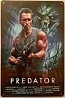 TIN SIGN 8x12 Predator Hollywood movie Arnold Schwarzenegger famous actor Br11b