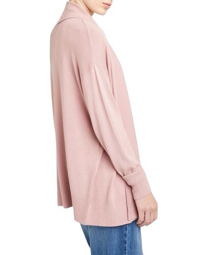 Cárdigan para damas Dunnes acanalado borde a borde pecho abierto manga larga jersey tops 15-18 - Imagen 15 de 25