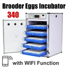 340 Brooder Eggs Incubator Automatic Hatching Chicken Quail Hatcher With Wifi 