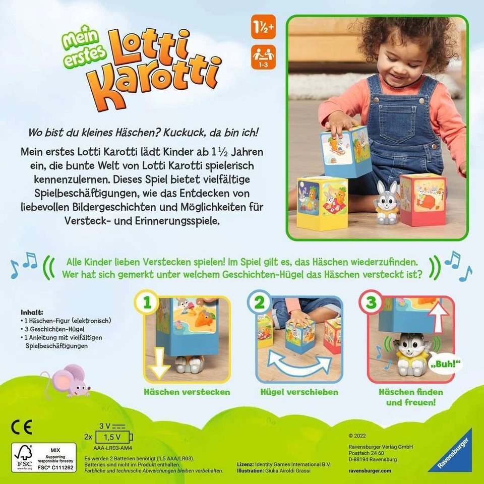 Ravensburger Mein erstes Lotti Karotti - Kinderspiel ab 1,5 Jahre - Bild 2 von 4
