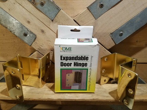 Cerniera per porta espandibile finitura ottone 1 set di 2 cerniere aggiunge 2" - fienile swanky - Foto 7 di 12
