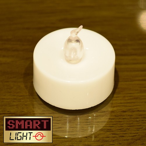SmartLight GREEN Flameless LED Battery Tea Light Candles Tealights - Picture 2 of 4