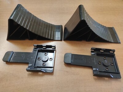 Cunei Ferma Ruota Per Camion - Coppia 2 Pezzi, Blocca Ruote Autocarri Pesanti, Omologati - Foto 9