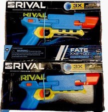 2 NERF Rival Fate XXII-100 Blasters,Most Accurate System 3 Rival Accu-Rounds NEW