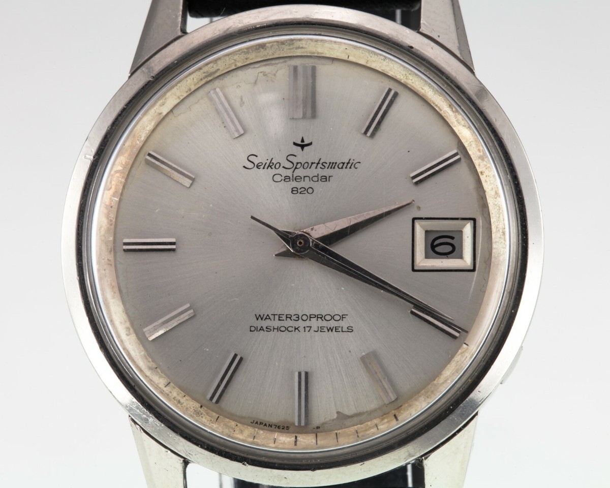 Seiko Men's Stainless Steel Sportsmatic Calendar 820 Watch w Seiko Men's Stainless Steel Sportsmatic Calendar 820 Watch w
