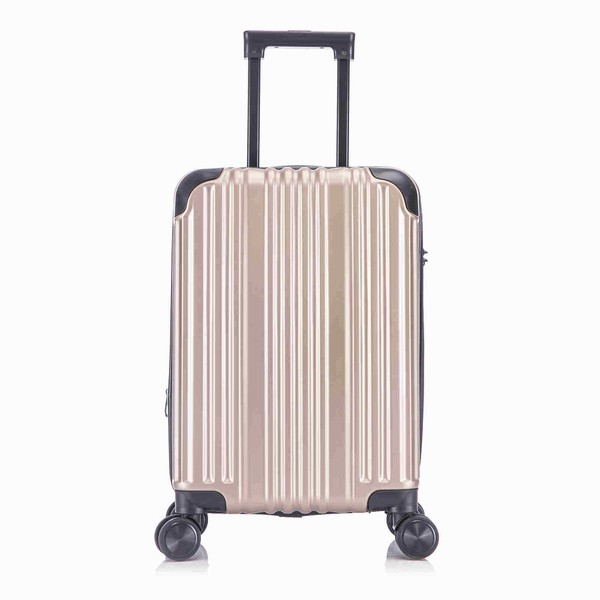 Reisekoffer Mit 4 Rollen Und Tsa-Zahlenschloss Champagne M HandgepäCk Koffer-image