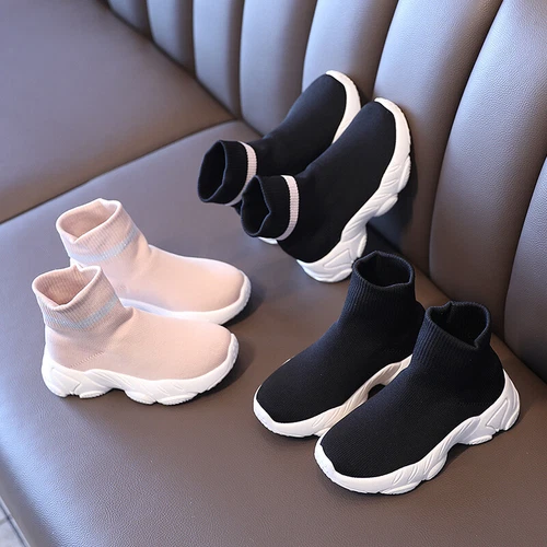 Mädchen Jungen Turnschuhe Stiefel Socken Sportschuhe Leichte Kinder Sneaker DE
