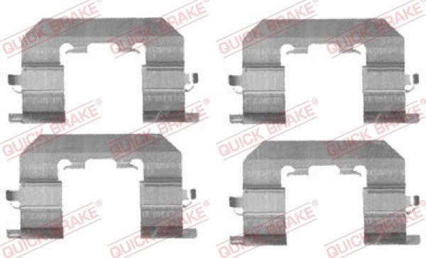 Quick Brake ZubehöRsatz, Scheibenbremsbelag 109-1729 FüR CitroËN-image