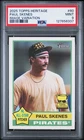 2025 Topps Heritage 🔥PAUL SKENES🔥 Rookie Cup Image Variation PSA 9 🌟 Mint