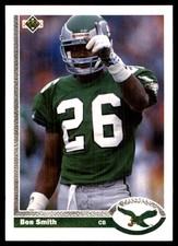 Ben Smith 1991 Upper Deck #110 Eagles NFL READ FREE SHIPPING AutographDen