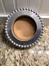 MARIPOSA Brilliant Pearled Beaded Wine bottle holder cork liner 6.50.” NEW/TAG