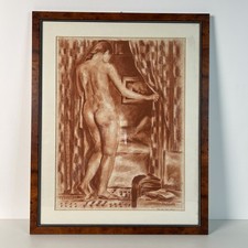 Tableau ancien, sanguine par
