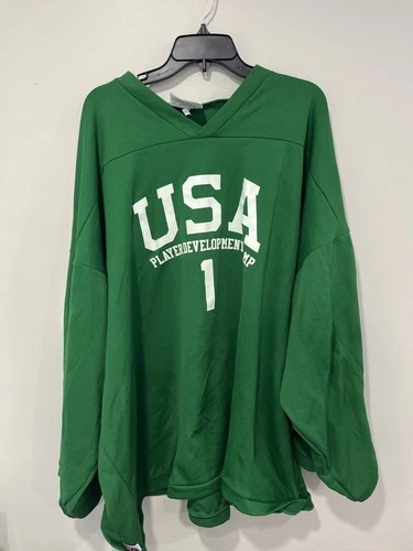 #1 USA Hockey Player Development Camp Game Used Worn Goalie Practice Jersey