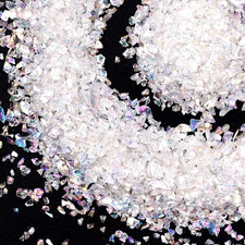 Crushed Glass Craft Glitter for Resin, Irregular Metallic Crystal Chips Sprinkle