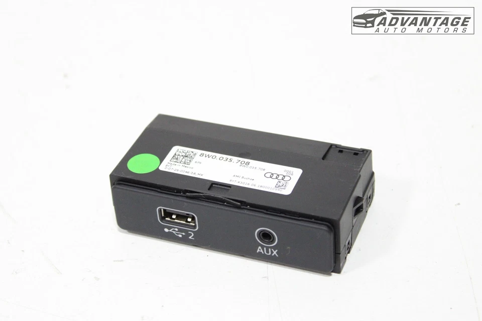 AUDI Q5 2018-2020 consola central adaptador USB puerto auxiliar 8W0035708 OEM Foto 2 de 4