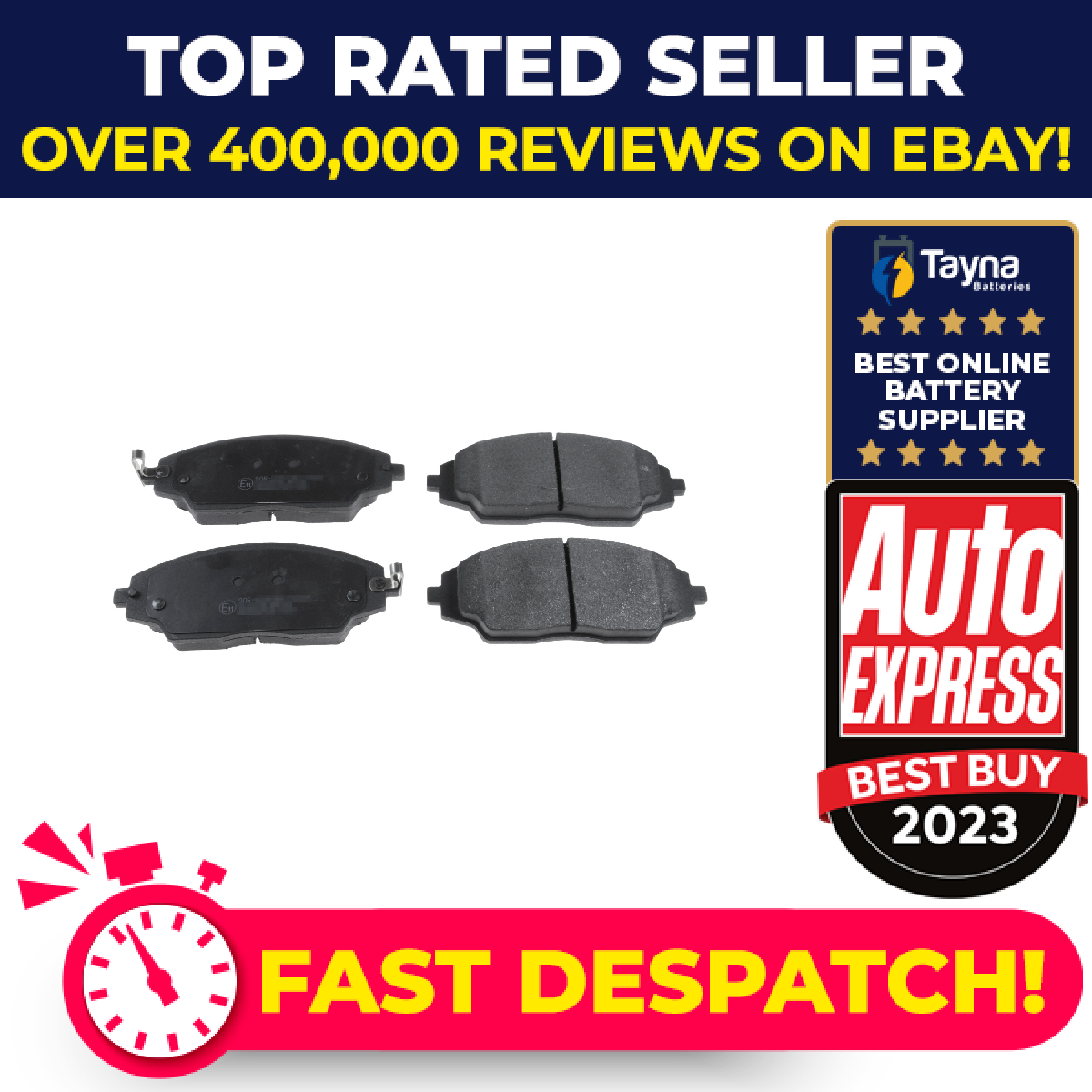 Brake Pads Set fits CHEVROLET AVEO T300 1.2 Front 2011 on LDC 95231012 Febi New