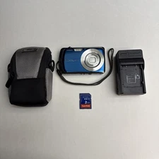 Casio Exilim EX-S5 Blue  Digital Camera w/ Battery, Charger, & 2GB SD Card