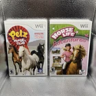 Nintendo Wii Bundle Lot of 2 Horse Life Adventures Petz Club Complete CIB Tested