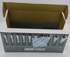 OEM Tools 10pc Deep Socket Set SAE 23985 NEW