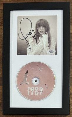 Framed TAYLOR SWIFT 1989 PINK CD & SIGNED Autographed HEART