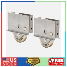 2 Pack Sliding Patio Door Roller Assembly for Pella Wood Doors 1-1/2 Steel Wheel