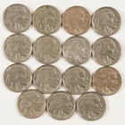 15x 1934-1938 AU+ Buffalo Nickels 5c 30981