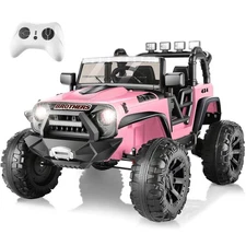 Hikole 24V Ride on Car Truck with Remote Control, Two Seater Ride on Kids Car...