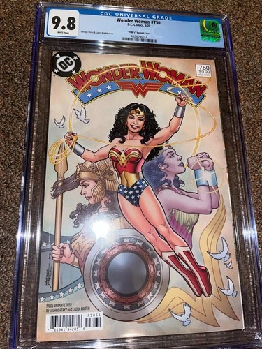 Wonder Woman 750 (2016), George Perez 1980s, Variant CGC Graded 9.8