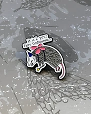 Fairy Godpossum Enamel Pin Funny Possum Badge Cute Magic Critter Accessory