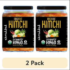  2 pack Ocean's Halo Organic Kimchi, Shelf Stable, 16 oz