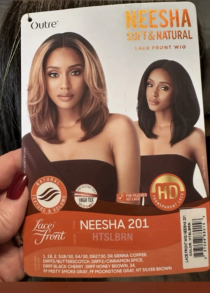 Peruca sintética frontal de renda HD - Imagem 3 de 3