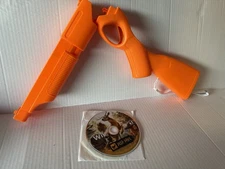 Deer Drive Game for Nintendo Wii with Orange Plastic Gun Controller Attachment