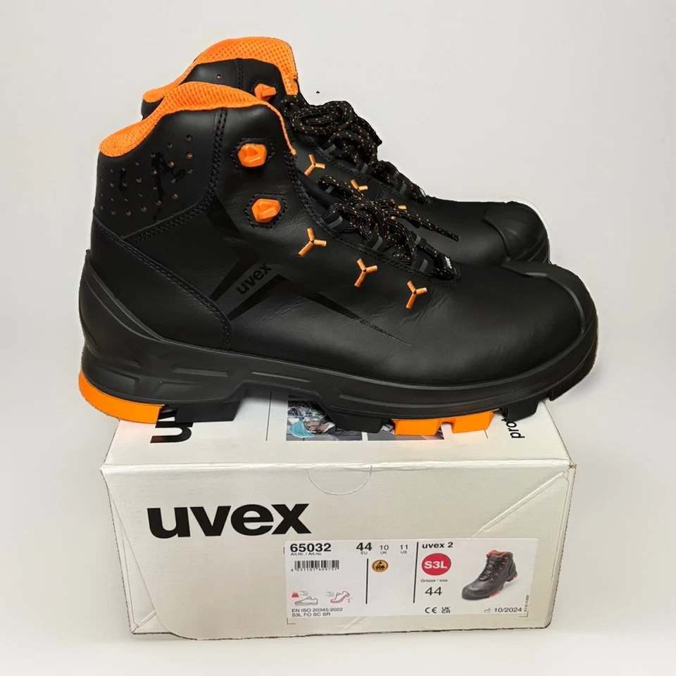 Uvex 2 S3 Safety Boots Size UK 10 / EU 44 - Image 4 of 4
