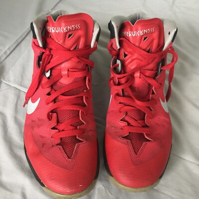 Nike Zoom Hyperquickness Red  Sneakers Shoes Size 14