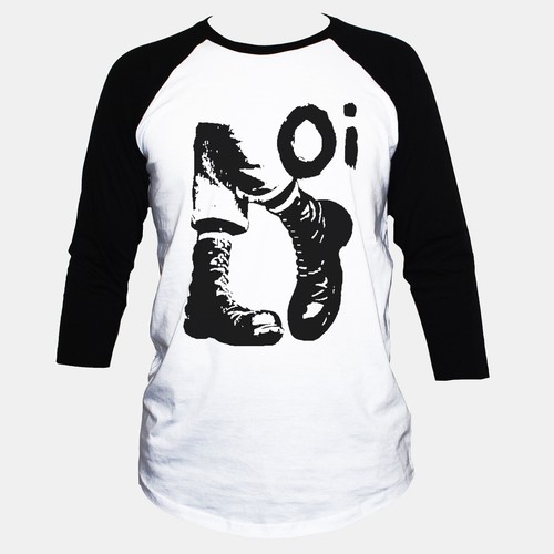 Skinhead Oi! Camiseta Hardcore Punk Rock Unisex Manga 3/4 S-XL - Imagen 2 de 2