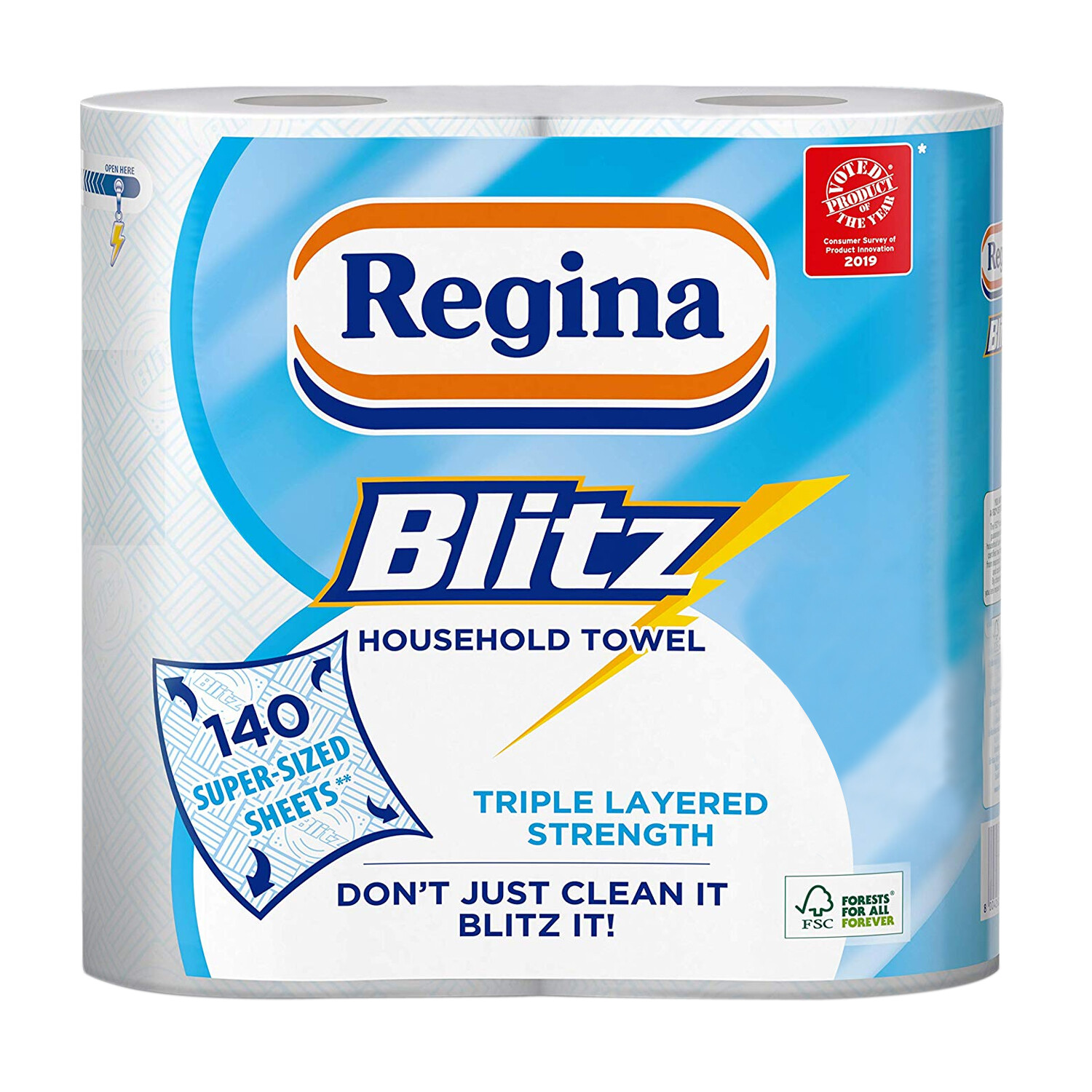Household Regina Blitz 3 Ply Kitchen Towel 12 Rolls Towel Sheet SPECIAL