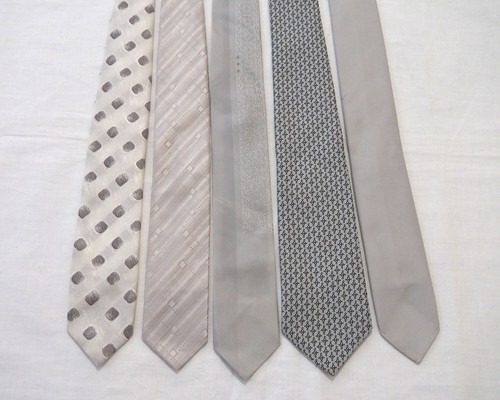Lote 5 corbatas vintage años 50-60 div modelos estrechas cool elegante - Imagen 17 de 26