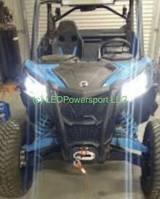 2019 Can Am Maverick Trail LED HEADLIGHT UPGRADE KIT Plug & Play No Mods! BEST