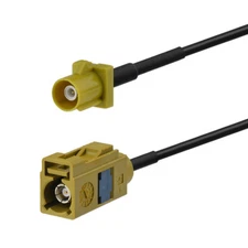 Car Fakra K Curry Antenna Extension Cable 5FT 2m for Sirius XM Satellite Radio