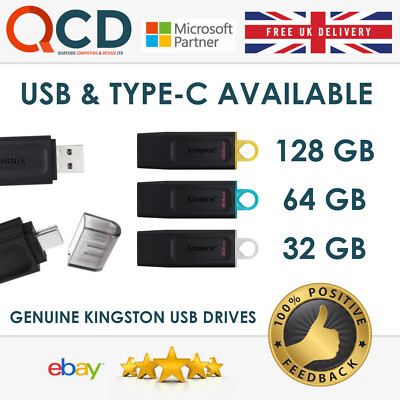 USB 3.2 Flash Pen Drive Kingston Speicherstick Data Traveler 32GB 64GB 128GB  