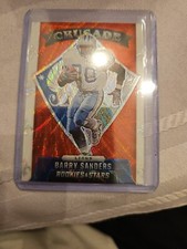 2021 Panini Rookies & Stars Crusade Red Wave Prizm Barry Sanders #CR-16 HOF
