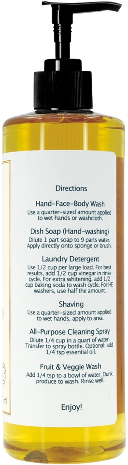 Tea Tree Liquid Castile Soap Set – Organic Ingredients, Gentle for skin - Image 2 of 3