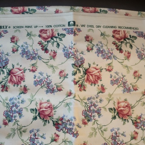 1 Yard - Waverly Stoff Shannon, Rose und blau lila 36 Zoll x 54 Zoll - Bild 3 von 3