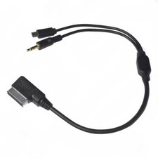 for Audi VW MDI AMI MMI to Micro USB interface charging cable AUX audio cable