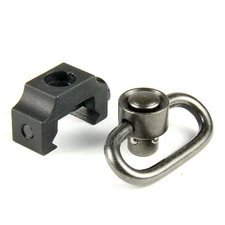 Heavy Duty Quick Detach Push Button Sling Swivel Set Picatinny Mount 20mm