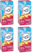 4 Boxes Crystal Light Raspberry Lemonade Drink Mix 24 Pitcher Packets