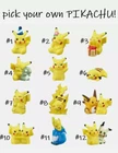 Bandai Japan Pokémon PIKACHU Pick Your Own Pikachu Gathering 1-inch Figure! NIB